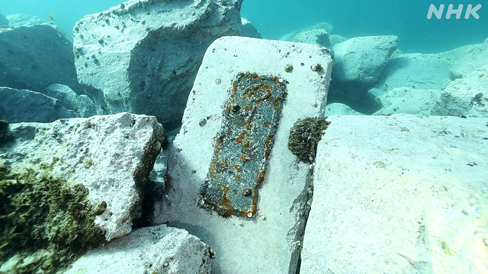 Sebuah lempengan bertuliskan kata &ldquo;nozo&rdquo;.