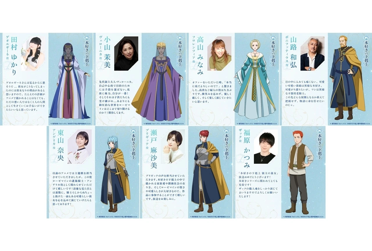 Karakter Ascendance of a Bookworm