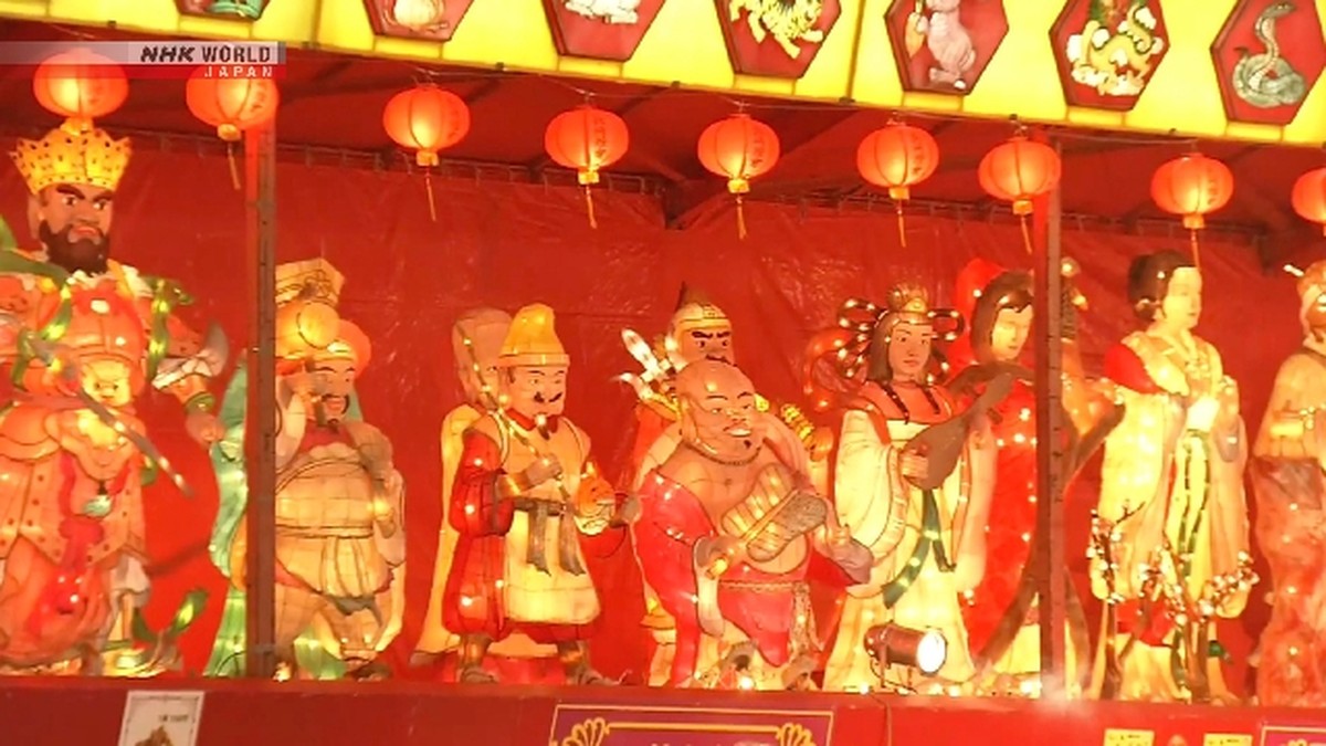 Festival Lampion Nagasaki Dimulai dengan 15.000 Lampion Warna-warni