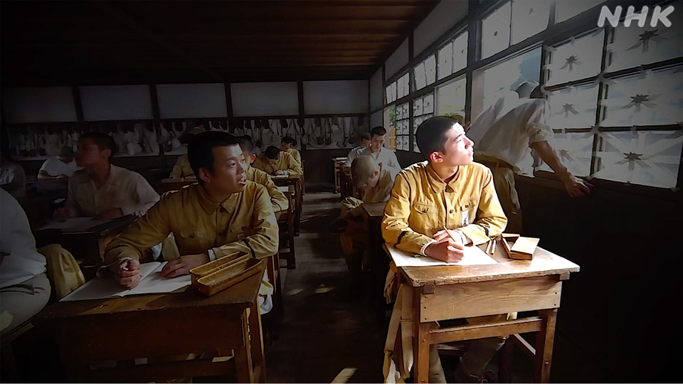 Gambaran VR ruang kelas di Hiroshima pada pagi 6 Agustus 1945