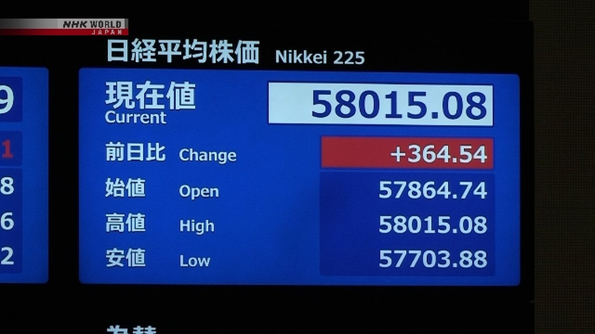 Nikkei 225 Cetak Rekor Baru di Atas 58.000, Tapi Ditutup Sedikit Melemah