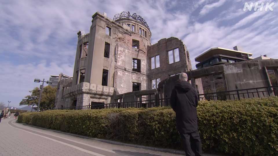 Florian Goldberg saat berkunjung ke Hiroshima.