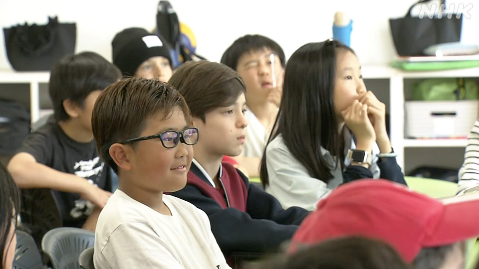 Suasana ruang kelas di salah satu sekolah internasional di Tokyo