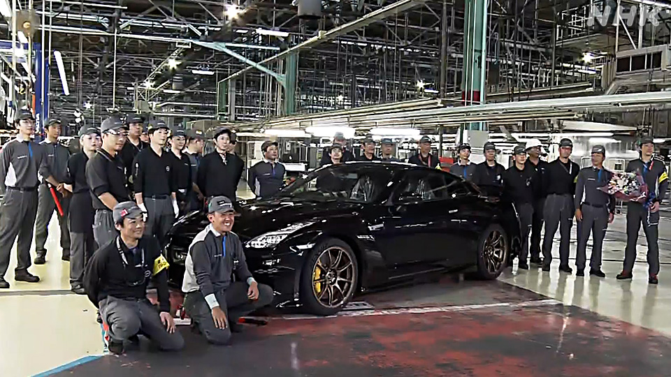 Upacara perpisahan menandai berakhirnya produksi GT-R digelar di pabrik Nissan, Prefektur Tochigi, pada 26 Agustus 2025.