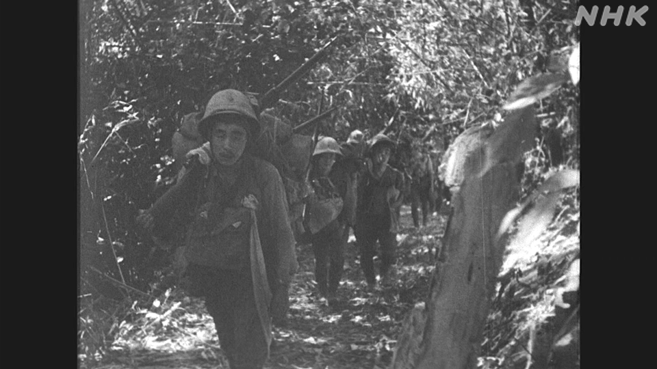 Kampanye Burma memakan banyak korban jiwa dan menjadi salah satu kekalahan terbesar dalam sejarah Jepang. Gambar dari arsip video tahun 1944.