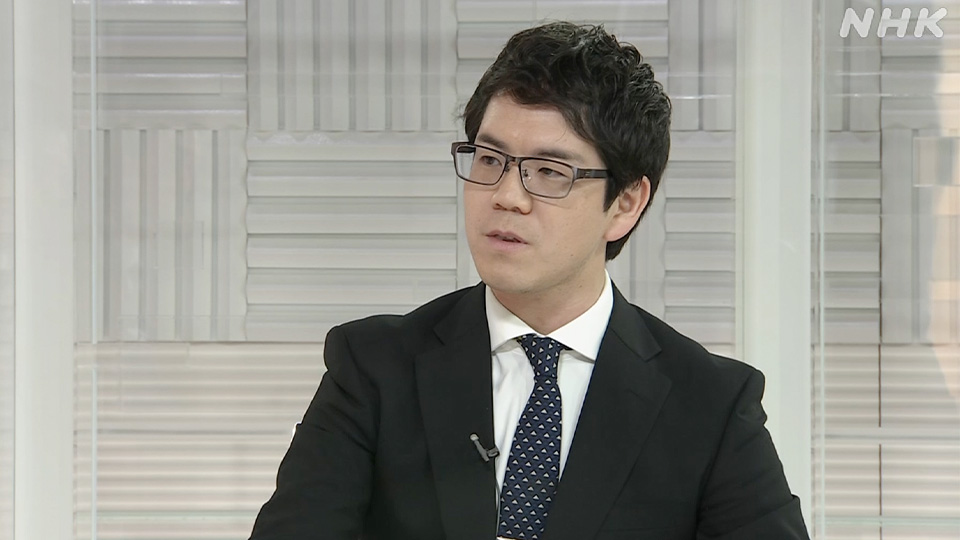 Igarashi Jun dari NHK bertugas melaporkan isu-isu politik.