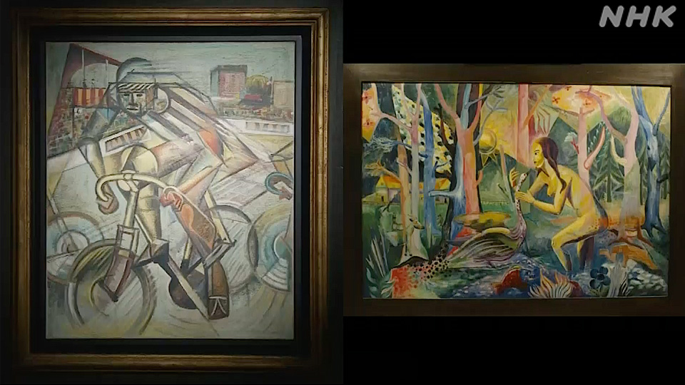 Le Cycliste dan Girl with Swan