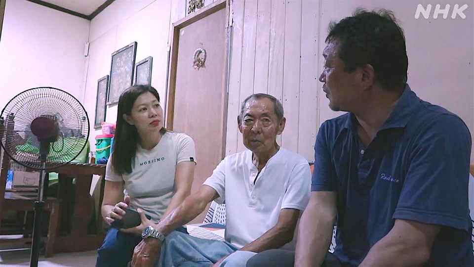 Jose Takei, putrinya, dan Direktur Perwakilan PNLSC, Inomata Norihiro