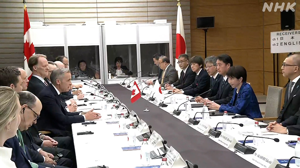 Carney berbicara dengan Perdana Menteri Jepang Takaichi Sanae di Tokyo pada Jumat.
