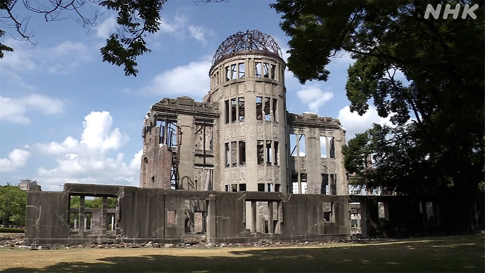 Kubah Bom Atom di Taman Peringatan Perdamaian Hiroshima tetap menjadi simbol dari kejadian 80 tahun lalu.