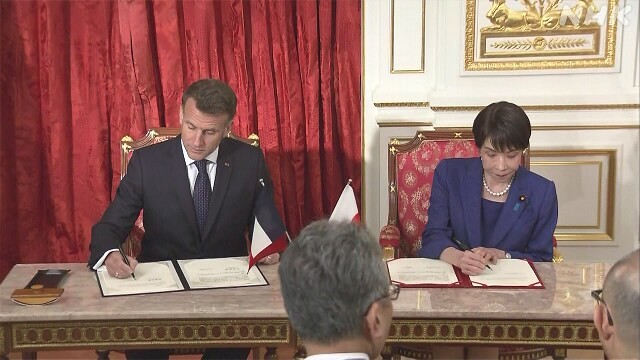 Macron dan Perdana Menteri Jepang Takaichi Sanae sepakat memperkuat hubungan pada 1 April.