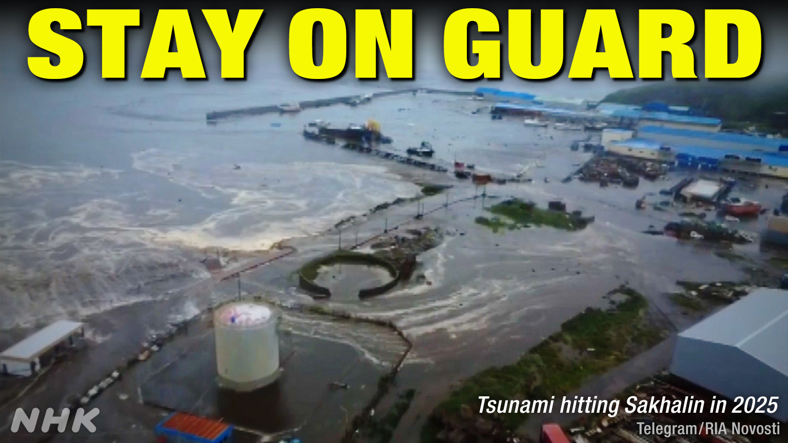 Peta wilayah Jepang yang menunjukkan zona peringatan gempa bumi di pesisir Pasifik.