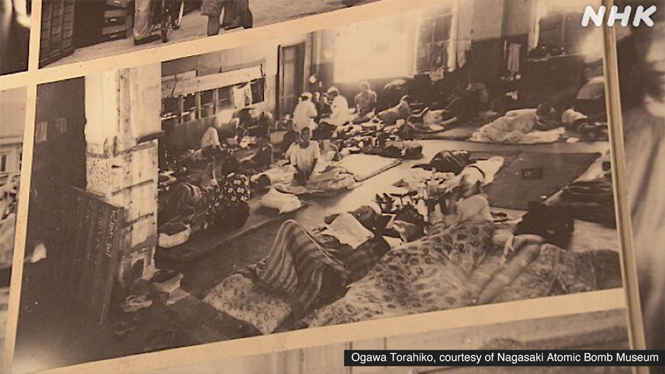 Sekolah Nasional Shin Kozen yang difungsikan sebagai pos bantuan pascapengeboman 9 Agustus 1945.