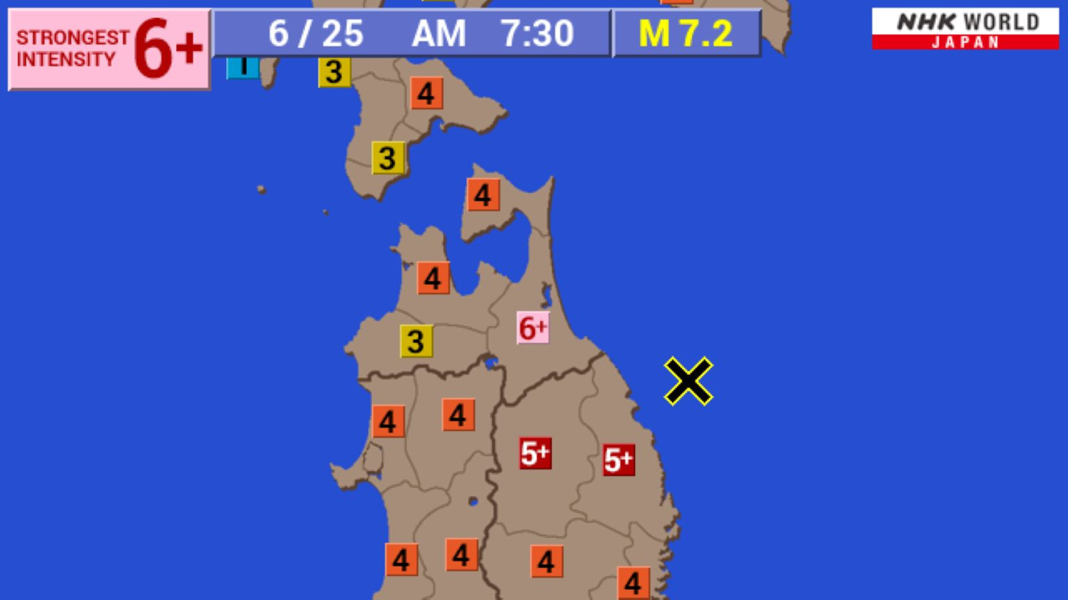 Gempa Kuat Guncang Jepang Utara, JMA Imbau Waspada Gempa Susulan