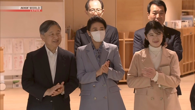 Keluarga Kekaisaran Jepang Kunjungi Sekolah di Okuma, Fukushima