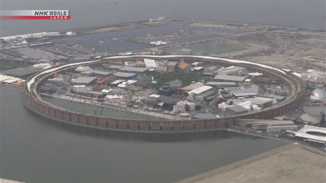Pemandangan kawasan World Expo 2025 di Osaka yang akan dikembangkan lebih lanjut menggunakan dana surplus.