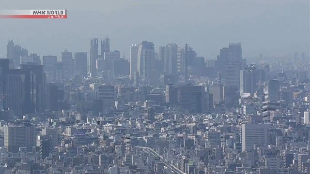 Kawasan padat penduduk di Tokyo yang menjadi target utama program pemasangan pemutus arus listrik peka gempa.