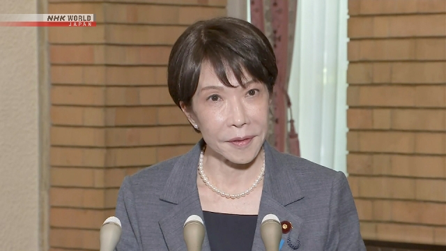 Perdana Menteri Jepang Takaichi Sanae menyampaikan pernyataan mengenai hubungan diplomatik internasional.