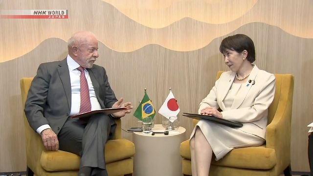 Pertemuan diplomatik antara Perdana Menteri Jepang Takaichi Sanae dan Presiden Brasil Luiz Inacio Lula da Silva di Prancis.