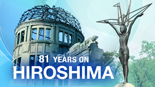 Upacara peringatan 81 tahun bom atom di Taman Peringatan Perdamaian Hiroshima
