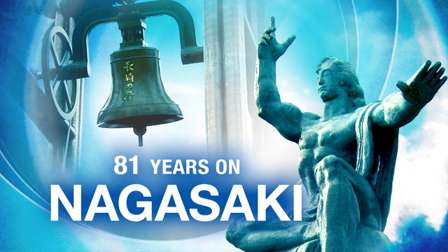 Upacara peringatan 81 tahun pengeboman atom di Nagasaki Peace Park