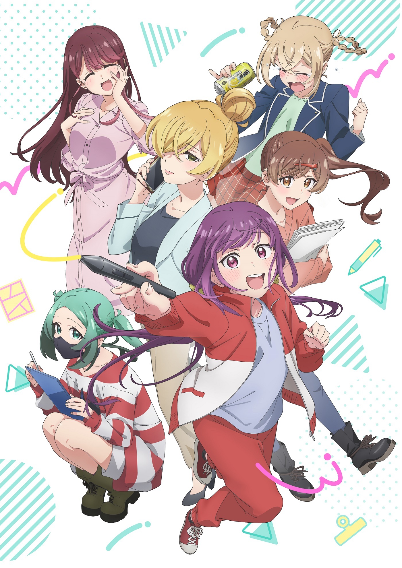 Ilustrasi berita Anime 'Egao no Taenai Shokuba Desu.' Umumkan Pengisi Suara Tambahan dan Lagu Tema