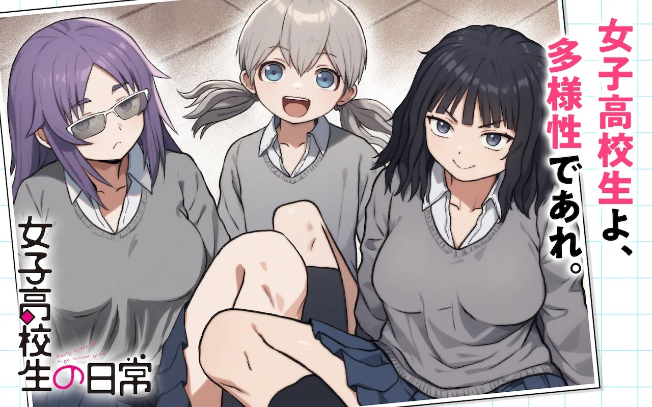 Ilustrasi berita Kreator 'Danshi Koukousei no Nichijou' Luncurkan Manga Baru 'Joshi Koukousei no Nichijou'