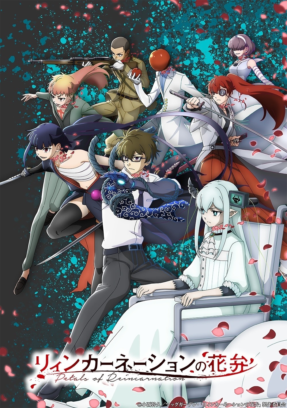 Visual promosi kedua anime Reincarnation no Kaben yang menampilkan jajaran karakter utama