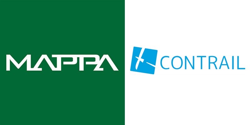 Logo studio animasi MAPPA dan informasi merger dengan Studio Contrail.