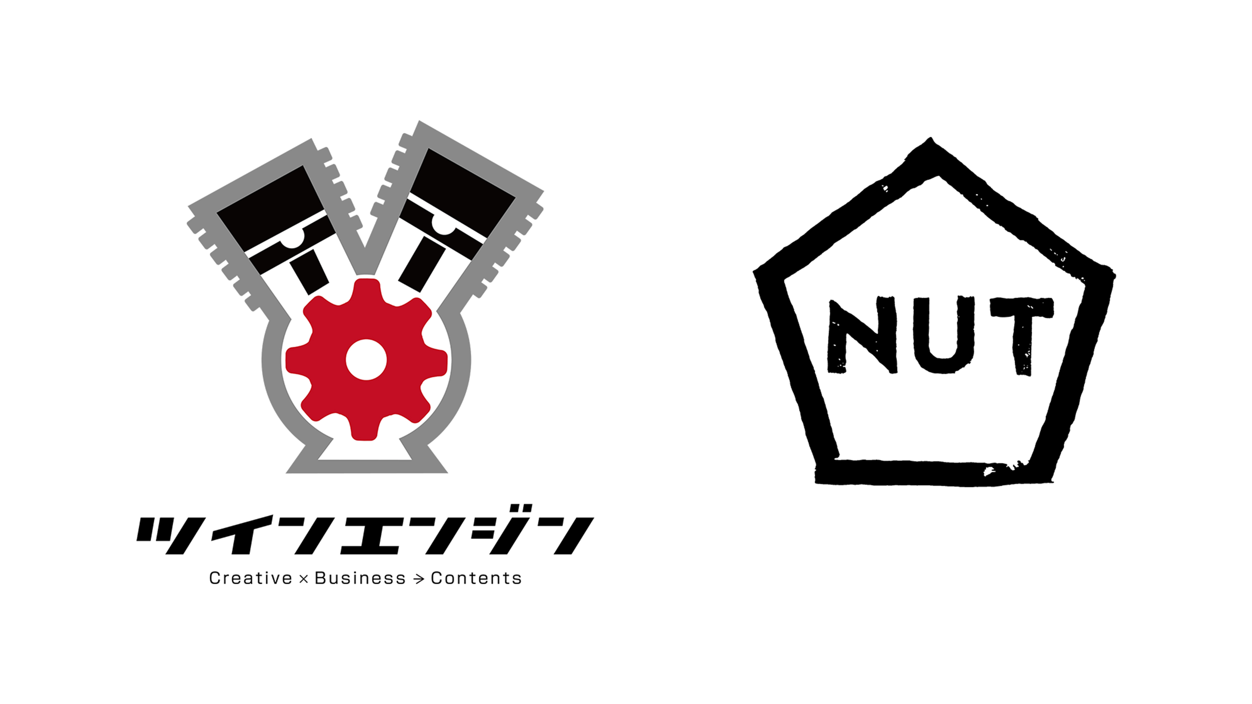 Ilustrasi logo Twin Engine dan studio NUT yang menandai kesepakatan akuisisi dalam industri animasi Jepang.