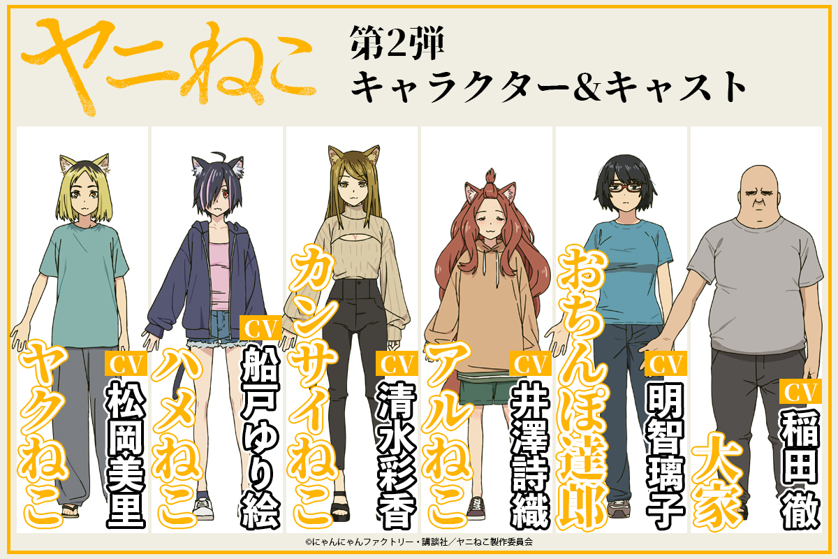 Pemeran Tambahan Anime Yani Neko Diumumkan