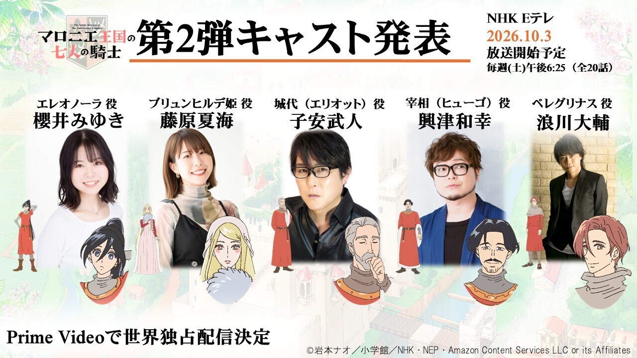 Visual promosi anime Marronnier Oukoku no Shichinin no Kishi